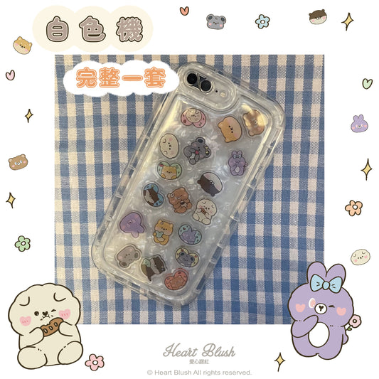 【預訂】 Heart Blush shake shake手機殼套裝 iPhone型號適用