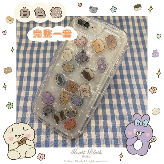 【預訂】 Heart Blush shake shake手機殼套裝 iPhone型號適用