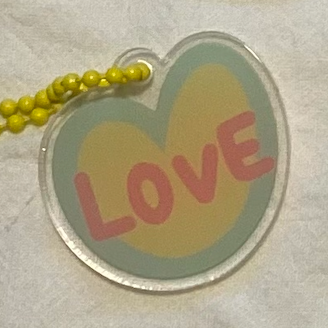 珠鍊鎖匙扣 - Heart Blush