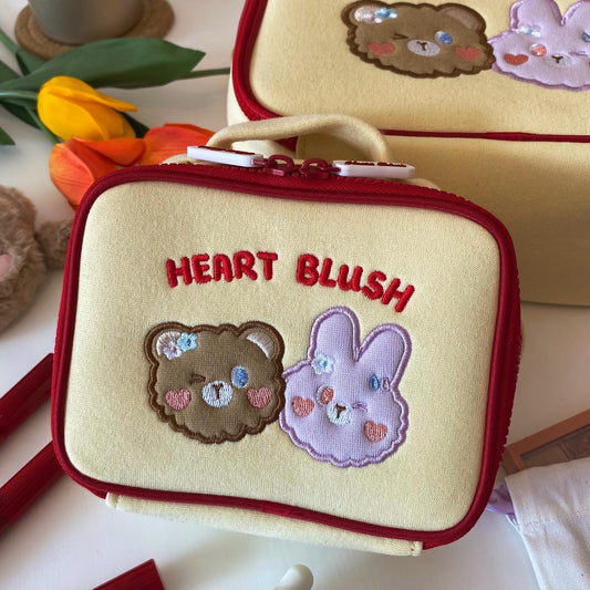 Heart Blush復古配色化妝袋